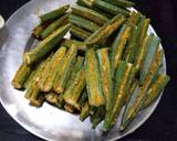 Stuffed bhindi (okra) with peanuts & coconut Masala recipe step 3 photo