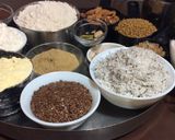 A picture of step 1 of Methi laddu.