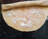 A picture of step 3 of Chini(sugar) Paratha.