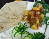 A picture of step 4 of Beef Qeema Aloo.