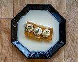 A picture of step 6 of Rasmalai Tres Leches cake.