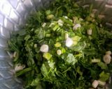 A picture of step 2 of Fried methi bhajiya.