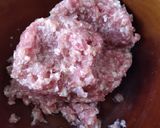 A picture of step 1 of Ground Pork with Tomatoes.