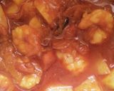 A picture of step 4 of Prawns dry masala.