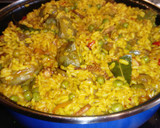 Foto del paso 9 de la receta: Arroz con alcachofas, setas y pulpo
