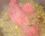 A picture of step 2 of Qeema Alo.