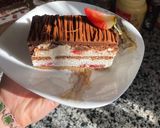 صورة لخطوة 2 من وصفة تشيز كيك الترامسيو بالفراولة و شكولاطة 🍫🍓