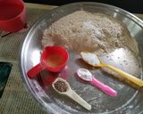A picture of step 1 of Litti chokha In appe Pan.