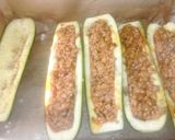 Pas rețetă Zucchini la cuptor cu carne tocată 5 fotografie