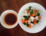 Hình bước làm 2 của món Dưa muối xổi ăn kèm đồ nướng (Asazuke)