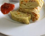 Foto langkah ke 7 dari resep Tamagoyaki - telur gulung a la jepang.