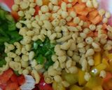 A picture of step 2 of Green peas spicy chaat.