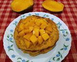 A picture of step 6 of Mango Pancakes.