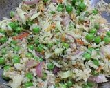 A picture of step 2 of Gobi matar keema.