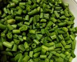 A picture of step 1 of French beans aloo ki sabzi.