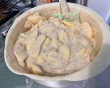 Une image de l'étape 9 de Gâteau aux pommes, mascarpone, vanille et érable.