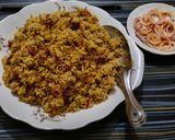 A picture of step 6 of Leftover Chhole Pulao.