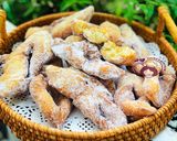 Hình bước làm 4 của món Bugnes Moelleuses (Bánh donut kiểu Pháp)