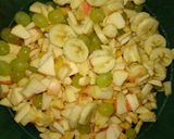 A picture of step 1 of Rohafza fruit chaat.