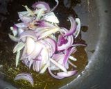 A picture of step 11 of Dambu shinkafa with veg.sauce.