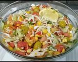 A picture of step 6 of Super healthy corn salad || Corn with dressing salad.