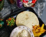 A picture of step 1 of Cheesy Fries wraps.