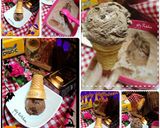 Foto langkah ke 5 dari resep Chocolate ice cream w brownies eggless.