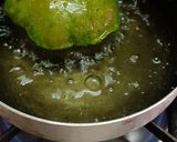 A picture of step 3 of Palak puri.