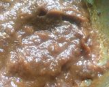 A picture of step 3 of Jowar Atta pancakes with dates coconut sauce.
