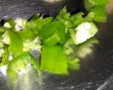 A picture of step 2 of Indian dry tarro curry (Arbi sabji).
