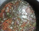 A picture of step 12 of creamy chicken rice soup.