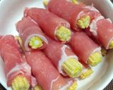 玉米筍肉捲的食譜步驟1照片