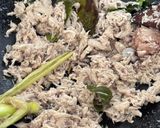Foto langkah ke 4 dari resep Bola Lemper Goreng isi Ayam Rendang.