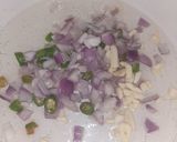 A picture of step 1 of Spanish Rice 😊.
