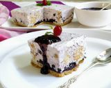 A picture of step 9 of No Bake Blueberry Biscuit Cake.