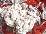 Tumis Kubis Ayam Cincang Paprika
