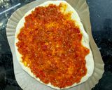 A picture of step 4 of Veg. Pizza.