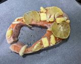 A picture of step 1 of Baked Lemon Butter Salmon with Roasted Zucchini (Oven Version).