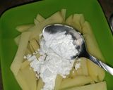 A picture of step 2 of Garlic ketchup fries.