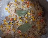 A picture of step 4 of Shortcut Soya Chunks Biryani.