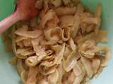 Pieles de manzana caramelizadas en freidora de aire