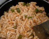 A picture of step 8 of Italian pasta in red sauce.
