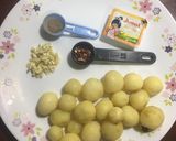 A picture of step 1 of Butter Garlic Potato.