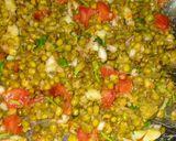 A picture of step 3 of Moong chaat.