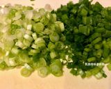 A picture of step 2 of Spinach and Enoki Mushrooms with Eggs.