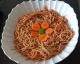 A picture of step 7 of Veg Hakka Noodles.