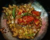 A picture of step 11 of Kerala kadala curry.