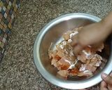 A picture of step 1 of Butter chicken.