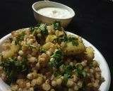 A picture of step 4 of Sabudana khichdi.