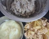 A picture of step 1 of Millet Halwa.